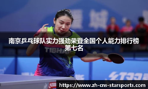 南京乒乓球队实力强劲荣登全国个人能力排行榜第七名